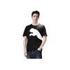 Puma Мужская футболка с круглым вырезом и коротким рукавом с большим логотипом, черные 587585-51