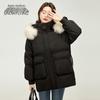 Xuezhongfei Women's Mid-length Hooded Down Jacket
