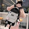 School Bag Female Campus Wind Large Capacity Junior High School Student Backpack College Student Contrasting Color Versatile Backpack