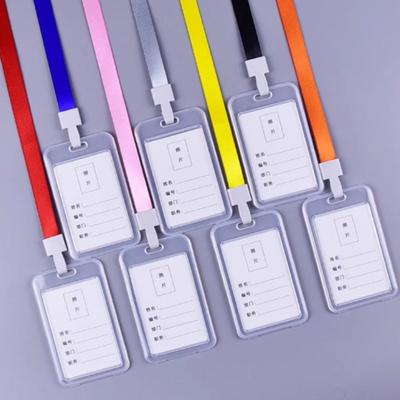Двусторонние прозрачные держатели для ID-карт, рабочих пропусков, школьных пропусков, рабочих карт, заводских пропусков и пластиковые держатели для проездных карт