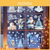 Tree Christmas Snowman Window Art Pvc Static Stickers Set Christmas Decorations