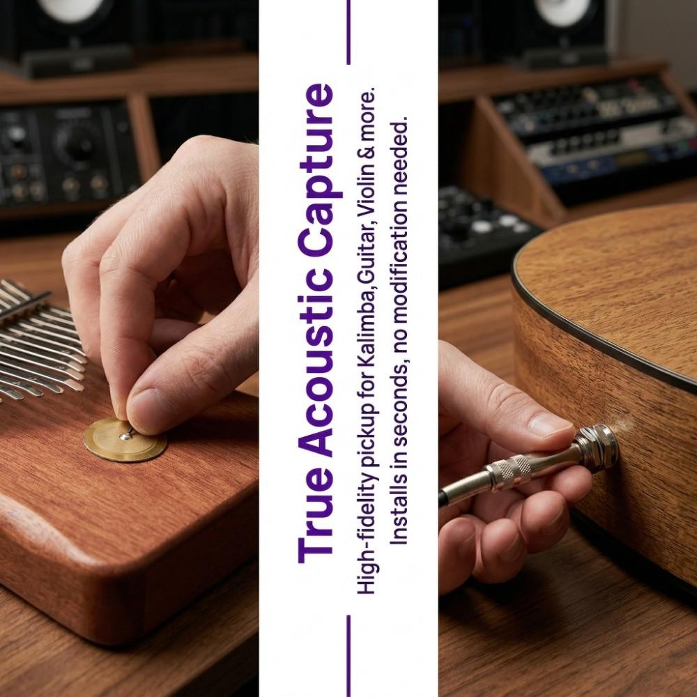 Contact Pickup Piezo Pickups Transducer Pickup Combo Guitar Preamp Pickup Kalimba Thumb Piano