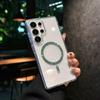 Подходит для Samsung S25ultra Магнитный чехол для телефона Простой Прозрачный Ультратонкий Ощущение высокого класса S24plus Индивидуальность S25 Жесткий