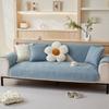 Nordic Simple Solid Color Sofa Cushion Four Seasons Pure Cotton Fabric Non-Slip Cotton Seat Cushion Universal Modern Sofa Cover Towel