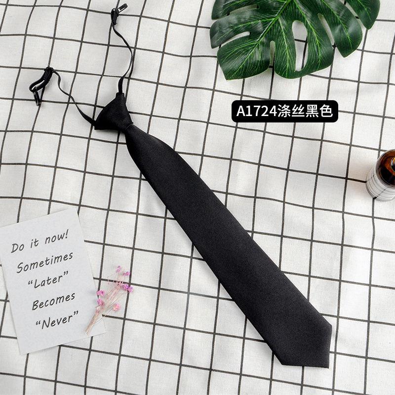 Small Tie Male and Female Students College Style Lazy Plaid Harajuku Trend Japanese JK Uniform