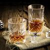 330ml/350ml Carved Whiskey Glass Transparent Wine Glass High End Foreign Wine Glass Exquisite Juice Beverage Mugs Water Bottle