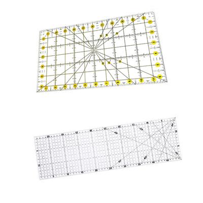 Прямоугольная акриловая линейка для квилтинга Practical Quilter Инструмент для DIY Шаблон для резки ткани для портного Печать Женщина Рисование Энтузиаст