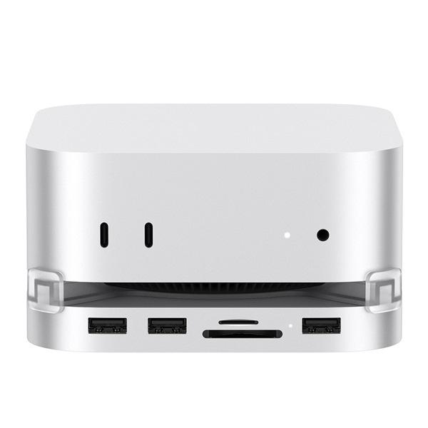 MC25 Mini Expansion for Macmini M4, Silver Aluminum Alloy