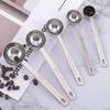 Stainless Steel Coffee Scoop, Tablespoon Measuring Spoon Long Handle Coffee Spoon for Kitchen Cafe Making
