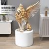 Nordic Luxury Lion Handicraft Resin Adornments Hotel Store Lobby Figurines Crafts Home Livingroom Tabletop Sculpture Decoration