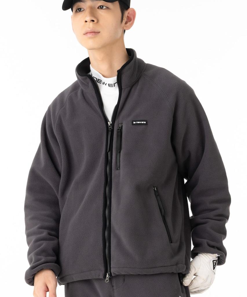 NEW ERA Golf Fleece FullZip Jacket Graphite 15129497 NER37G5037 S