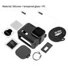 Sport Camera Silicone Protective Case Cover With Len Cap And Hanging Rope For Gopro Hero 2024 Glass Screen Protector