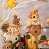 Artisanal Straw Scarecrows Sphere Thanksgiving Handmade Straw Man Sphere Hanging for Festival Home or Gifts