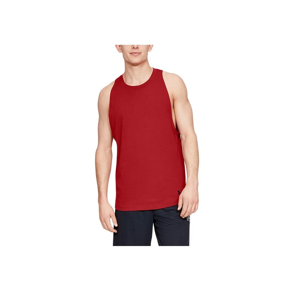 Under Armour Майка баскетбольная Baseline мужская спортивная красная 1326707-600