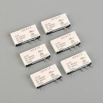 Hf41F-24-Zs Hf41F-12-Zs Hf41F-5-Zs Hf41F-5-Hs Hf41F-12-Hs Hf41F-24-Hs Промышленное реле Сверхминиатюрное силовое реле 41F Hf41F