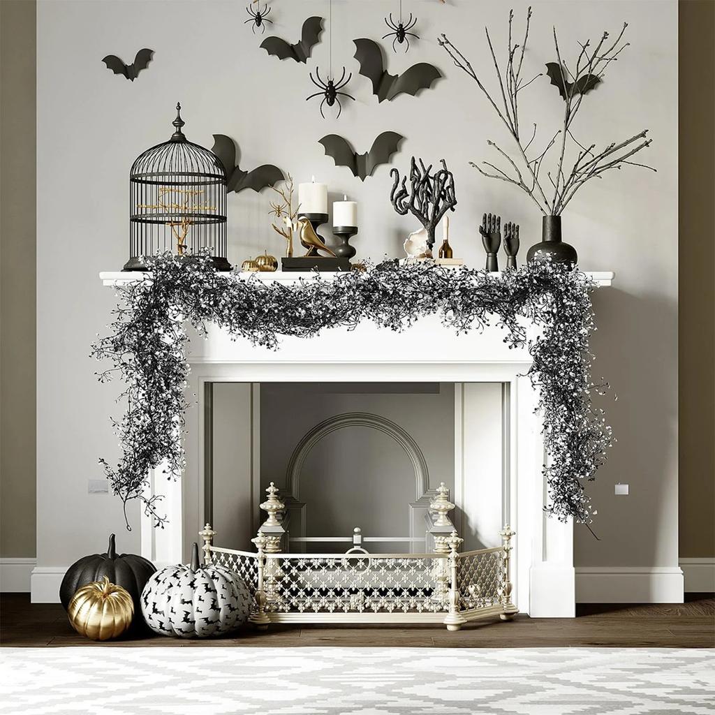 Simulated Golden BellWillow Vine, FakeEucalyptus FlowerHarvest Festival, Halloween