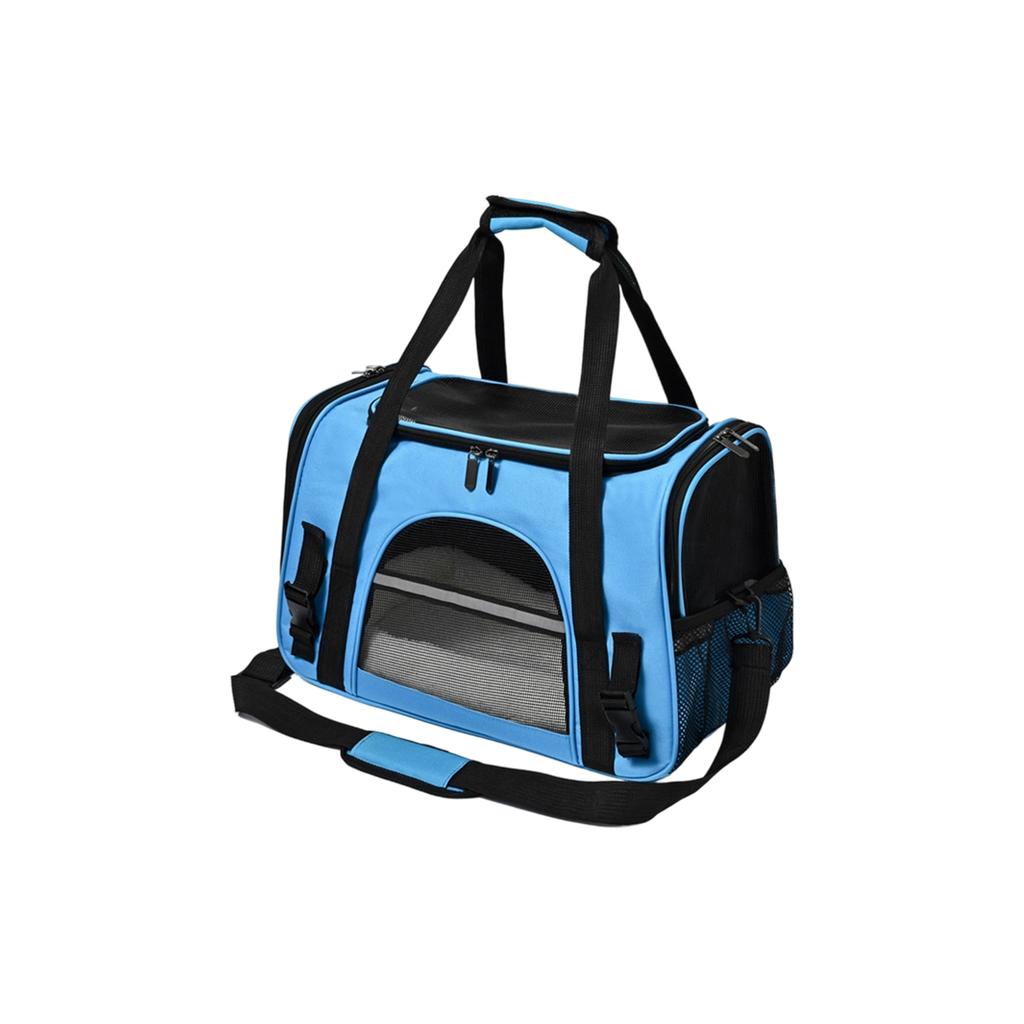 Портативная переноска для питомцев для путешествий, ручная, на одно плечо или через плечо, складная, дышащая, прозрачная сумка для питомцев для кошек и собак