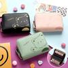 Cute Cartoon Bear Card Case Zipper Leather Fashion Bank Credit Card Holder for Women Girl