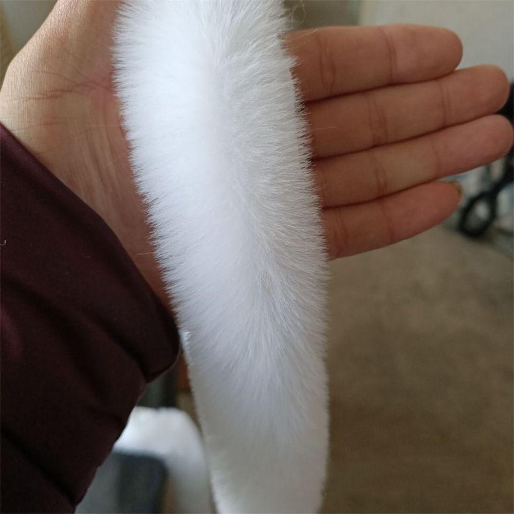 DIY Craft Furry Fluffy Trimming Ribbon Faux Rabbit Fur Furry Ribbon Fur Tape 100cm