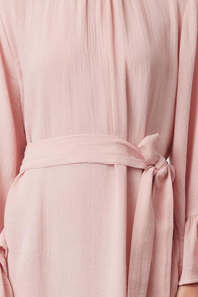 Women's Style Hijab Dress Mint Skirt Ruffled Seersucker Dress