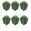 6шт искусственные пальмовые листья тропические растения пляжные украшения для дома и офиса
