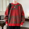 Autumn and Winter New Casual Crew Neck Sweater Base Knitted Sweater Large Size Loose Sweater