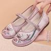 Обувь женская обувь универсальная летняя новая обувь в этническом стиле с вышивкой удобная повседневная обувь обувь Hanfu на мягкой подошве