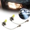2pcs H3 55W Car Halogen Headlight Bulbs Yellow 3000K Car Headlight Lamp Universal Auto Fog Light