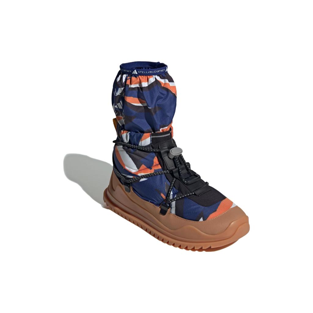 Adidas X Stella McCartney Collaboration Non-Slip Durable High-Top Outdoor Functional Shoes Women Shoes Blue Brown ID9610