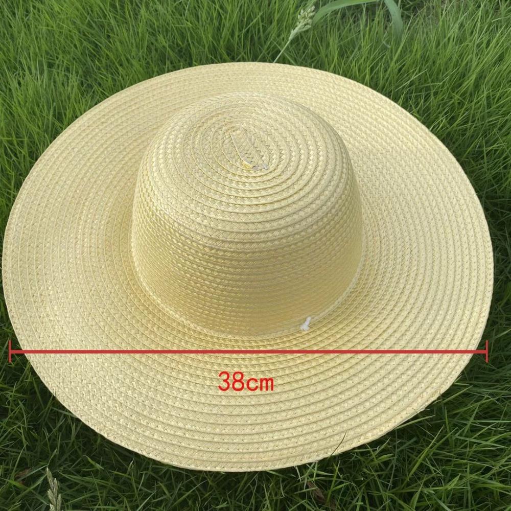 Beach Wide Brim Straw Hats Large With Windproof Rope UV Protection Cap Sun Hat Women Men