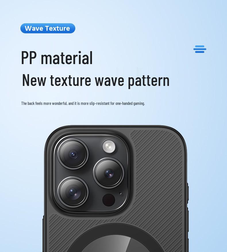 Совместимый магнитный чехол для телефона для iPhone 16, 16 Pro Max, 15 Pro, 14, 13 - Прозрачный и простой дизайн.
