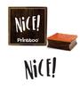 Printtoo Diary Card Scrap-booking Nice Word Design Square Wooden Rubber Stamp-2 X 2