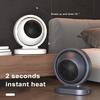 Small Space Heater High Power Plug-and-Play Energy Efficient Compact Size Overheating Protection Desktop Heating Fan