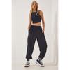 Women's Black Loose Jogging Sweatpants Ap00158