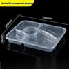 1500ML 5-Compartment Disposable Meal Prep Container