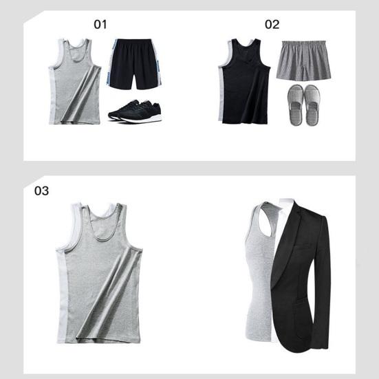 Мужская жилетка с круглым вырезом без рукавов, облегающая майка, однотонная быстросохнущая футболка для улицы