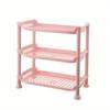 1pc 3-Tier Compact Multipurpose Shelf Display Rack - Space Saving Bathroom Countertop Organizer for Hotel