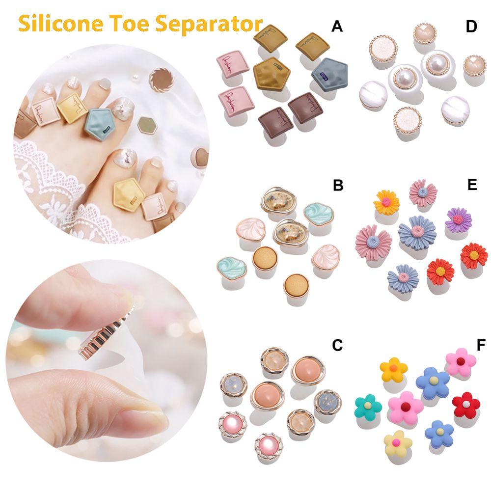 Design Silicone Manicure DIY Toe Separator Nail Art Tool Toe Spacers Dividers Foot Finger Divider