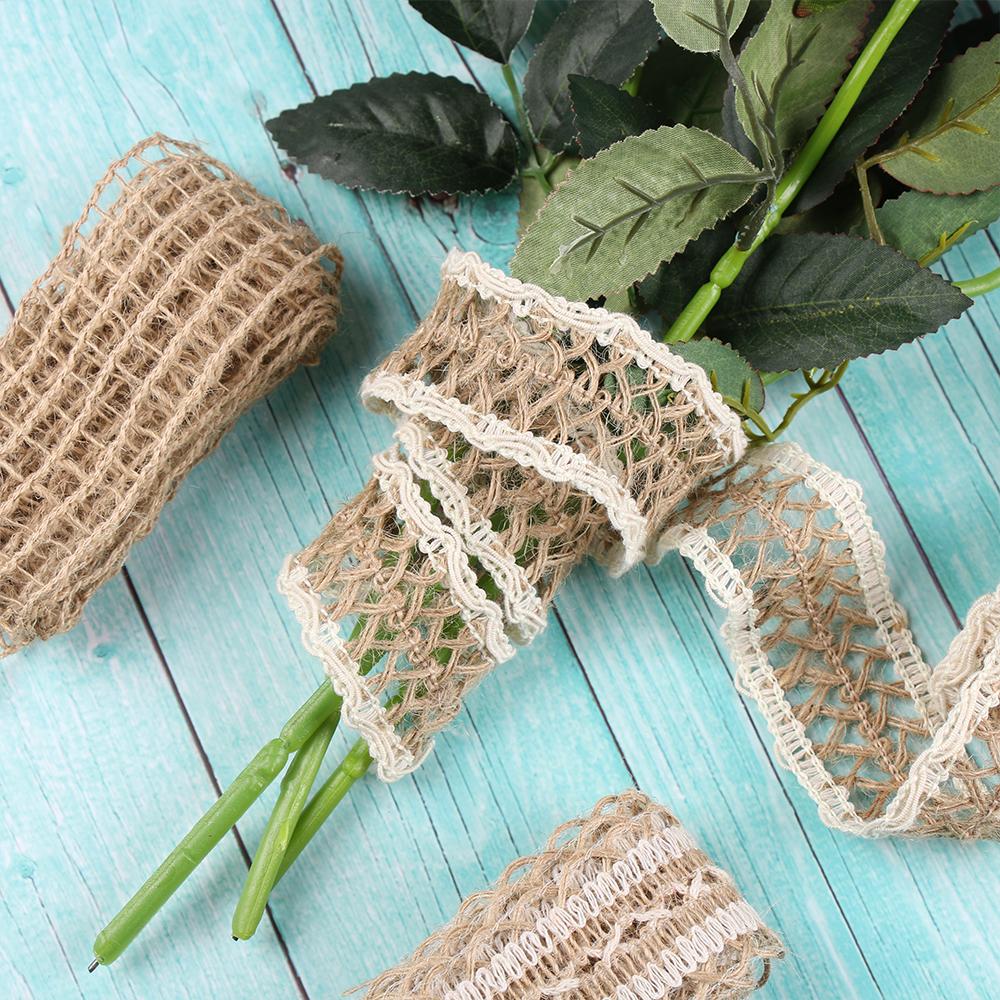 DIY Craft Rustic Wrap Wedding Decoration Natural Burlap Hessian Jute Gift Packing Hemp Rope String