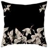 Luxury Home Decor Cushion Cover Chinese Style Crane Embroidery Style Pattern Printed Pillow Cover Office Sofa Cushion Cover