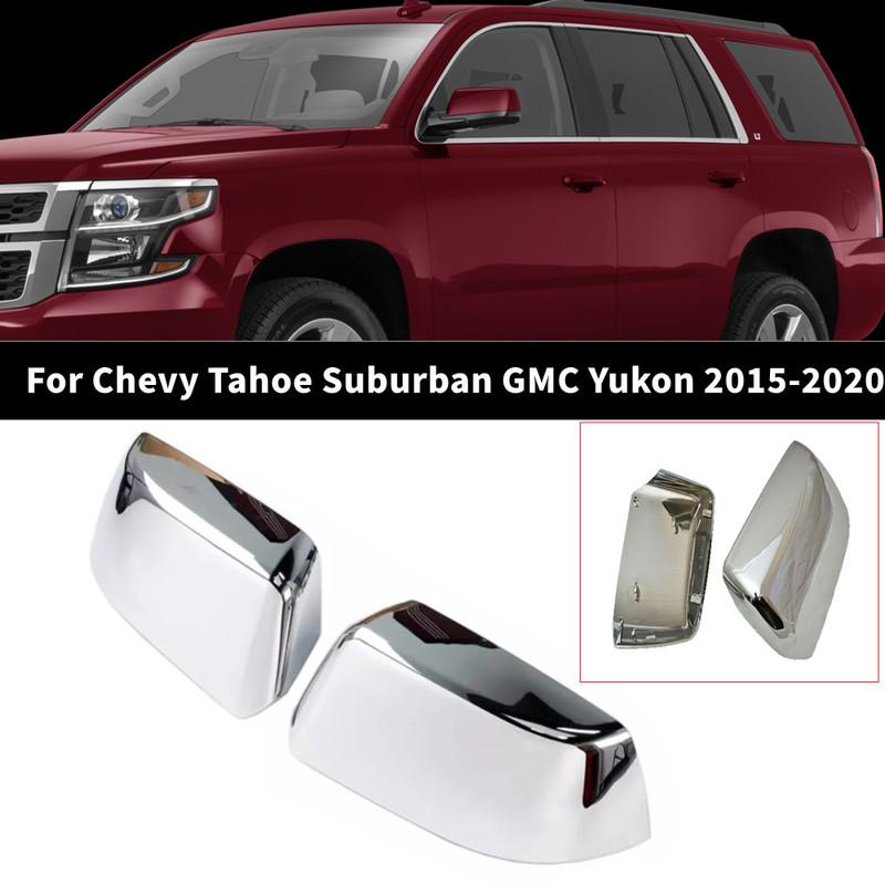 For Chevy Tahoe Suburban GMC Yukon 2015- ABS Car Replacement Rearview Side Mirror Cover Wing Cap Exterior Door Shell Trim