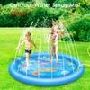 Summer Outdoor Water Spray Mat Children's Playing Water Sprinkler Pool 170cm Inflatable Fountain Splash Pad Tub For Kids Pets.