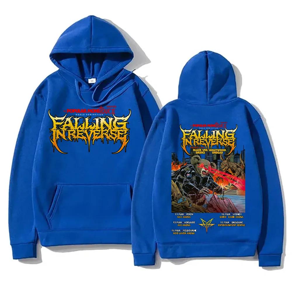 2025 Popular Mons Tour II World Domination Hoodies Back Sports Shirts Men's and Women's Autumn High Street Warm Hoodies