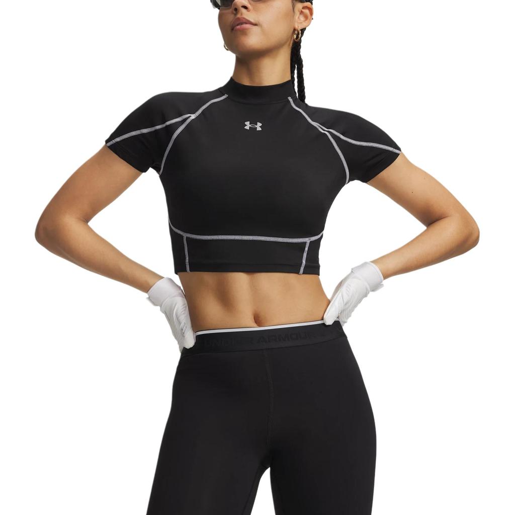 Under Armour Женская футболка с коротким рукавом и круглым вырезом с логотипом, топ 6014710-008