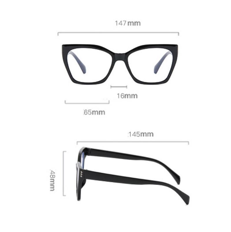 Ретро анти-синий свет женские очки кошачий глаз оправа бренд дизайнер плоское зеркало компьютерные очки