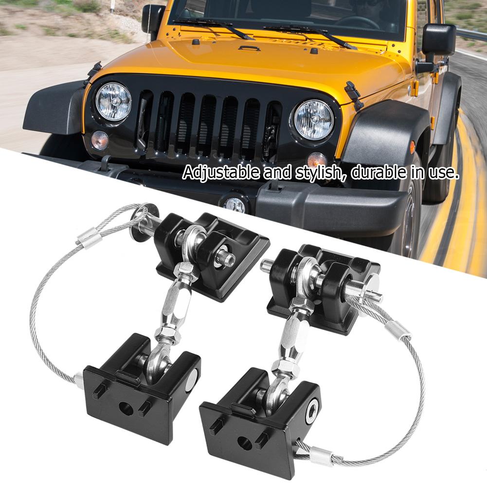 Противоугонный замок капота, фиксирующая защелка капота, комплект замка для Jeep Wrangler JK 2007 2017