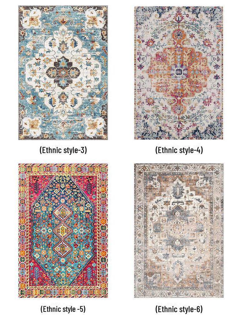 Ковер для гостиной в стиле ретро-пастораль в американском стиле из искусственного кашемира