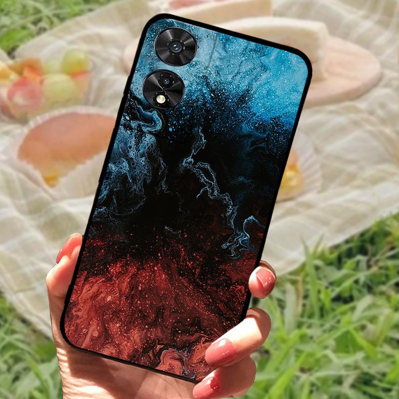 For TCL 505 Case Cover For TCL 50 SE Silicone Soft Marble Black Bumper Funda Coque for TCL 50 5G Full Protective TCL505 TCL50 SE