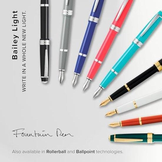 CROSS Bailey Light White Fountain Pen XF NAT0746-2XS