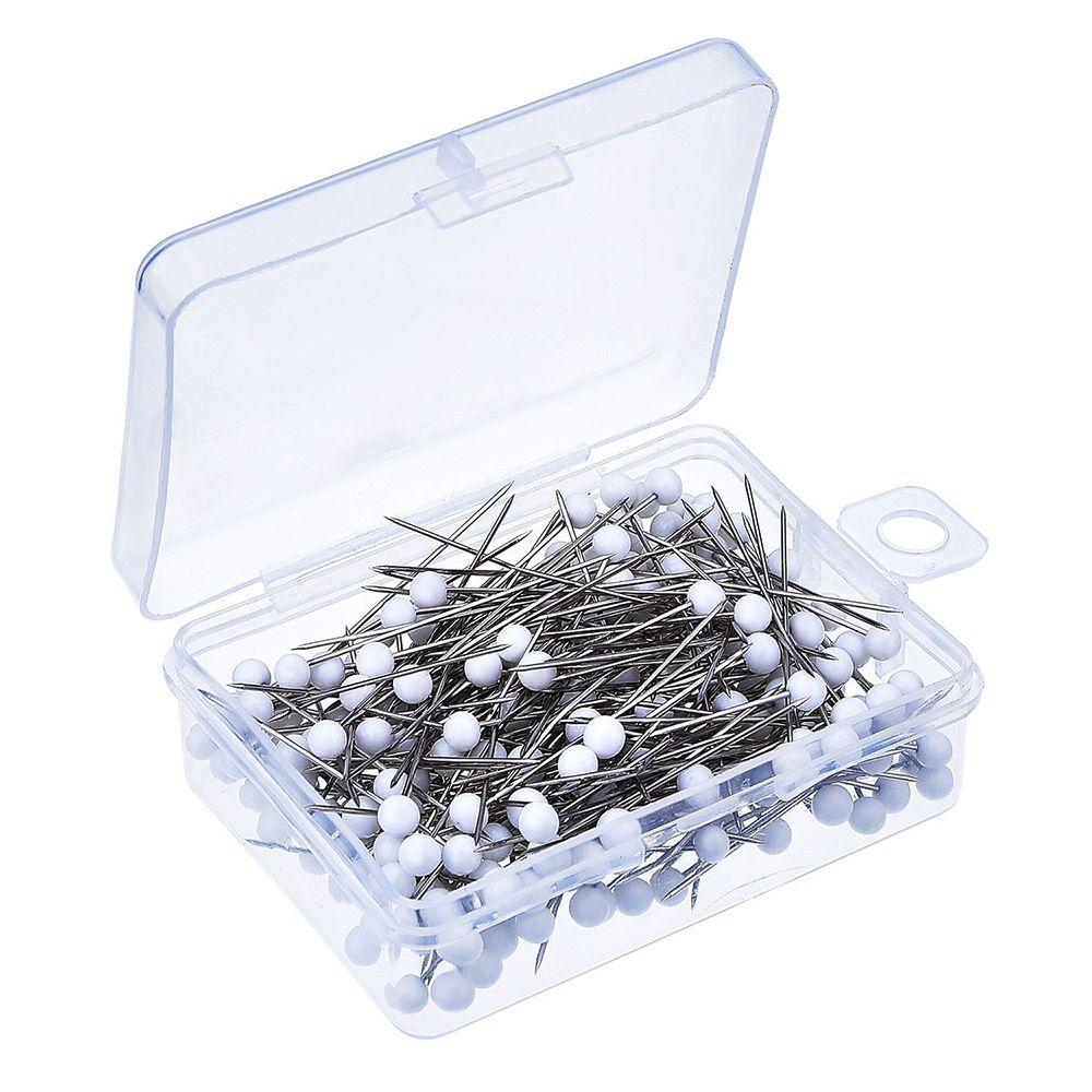 DIY Fashion Bead Glass Head Colored Stitch Safety Pin Sewing Needles Knitting Pin Dressmaking Pins